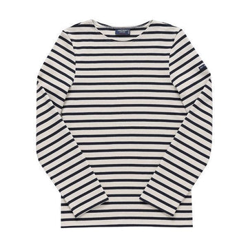 Saint James 6870 ECRU MARINE Unisex Long Sleeve T-Shirt 151112103