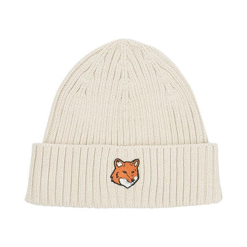 MAISON KITSUNE Unisex Foxhead Beanie Ecru PM06111KT1140-P205 153191762