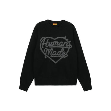HUMAN MADE ハート ニット セーター ブラック HM30CS035-BK 150479826