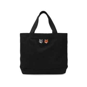 Maison Kitsune Women's Double Fox Head Tote Bag Black 152318967