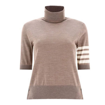 Thom Browne Fine Merino 4-Bar Relaxed Short Sleeve Turtleneck FKA434A Y1014 215 121758155