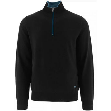 Paul Smith Color Trimming Detail PS Embroidery Half Zip Sweater 115036935