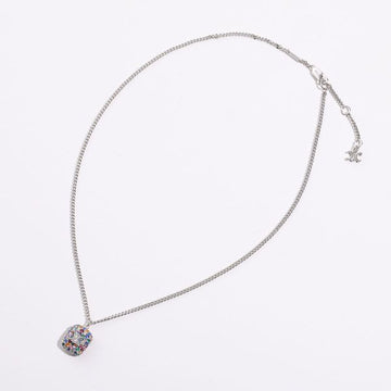 CELINE 26SS ICED TRIOMPHE PENDANT NECKLACE IN STRASS UND BRASS (461OM6BCZ 14AG) 148926504