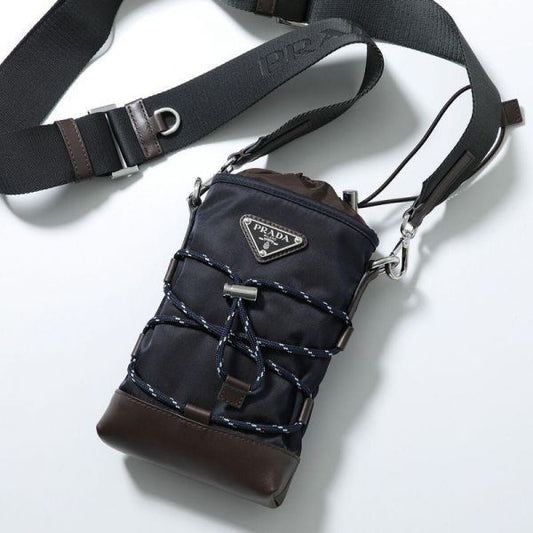 PRADA 26SS スピードロック リナイロン & レザー スマートフォンケース 156100280 [P]