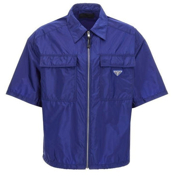 PRADA Kurzarmhemdjacke aus Re-Nylon 132396055