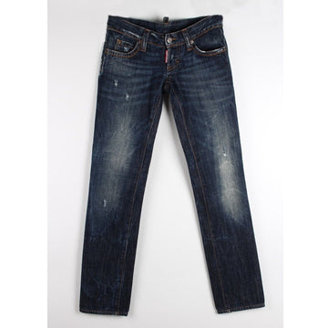 DSQUARED2 レッドパッチデニムパンツ 38 156100701