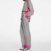 LOUIS VUITTON Geometrische Metallic Blumen Pyjama Hose 34(44) 156101699 [P]