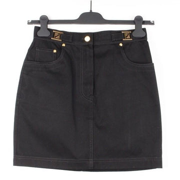 Fendi Gold-Plated Cotton Skirt M 156103727