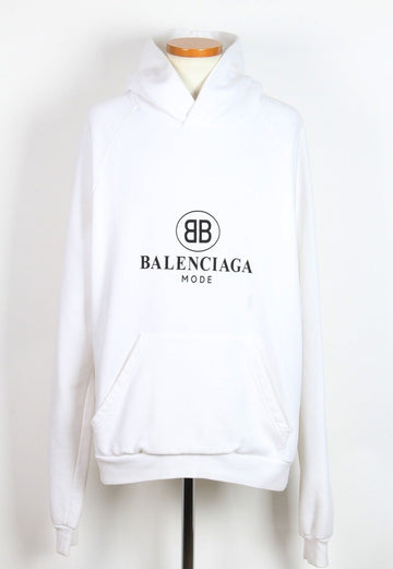 BALENCIAGA フーディー スウェットシャツ ホワイト L(100) 156103763