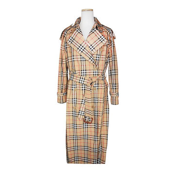 BURBERRY キャメルチェック ベルト付き トレンチコート 55 156107538