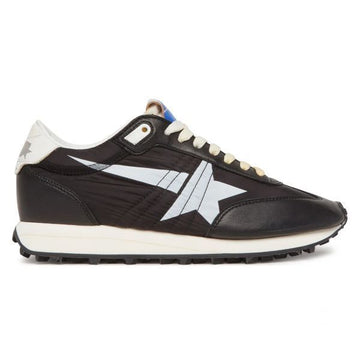 GOLDEN GOOSE Schwarzes Nylon-Obermaterial & weiße Stern-Marathon-Sneaker 136695526