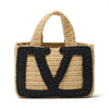 Valentino Superstar Small Shopping Bag in Raffia 156113618 [P]
