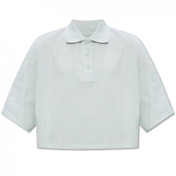 BOTTEGA VENETA Crop Cotton Piqué Polo Shirt 777596 V01G0 4680 138847833