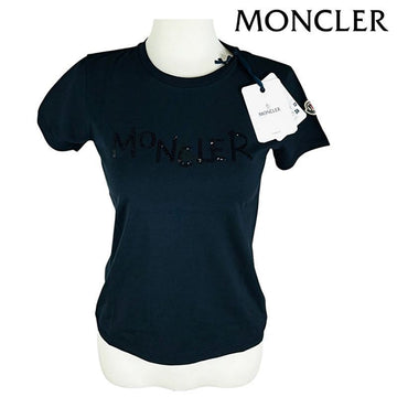 MONCLER スパンコールレタリングロゴ半袖Tシャツ 156006532