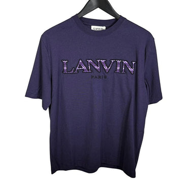 Lanvin Men's Logo T-Shirt Purple TS0005 J260 709 Authentic 100% 154661091