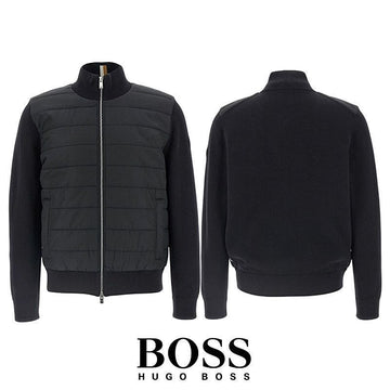Hugo Boss Men's Knit Padded Zip-Up Black 152636844