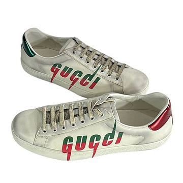 GUCCI Herren Ace Blade Dirty Logo Sneakers Ivory 576137 A38V0 9090 152544397