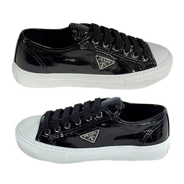 Prada Women Logo Naplak Leather Sneakers Black 1E770N H27 F0632 152544233