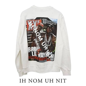 IH NOM UH NIT メンズ リルウェイン プリント スウェットシャツ NCW19217 081 151884371