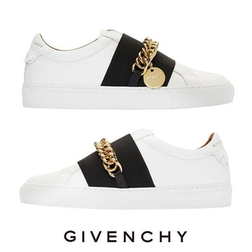 Givenchy Women's Chain Logo Sneakers BE0005E0GP 116 Authentic 100% 151785460