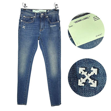 Off White Women's Skinny Denim Pants Medium Blue 151122335
