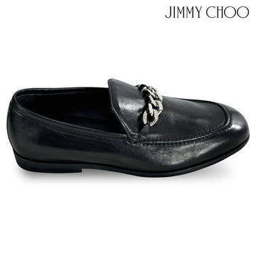 JIMMY CHOO 男性用チェーンローファー ブラック 151073318