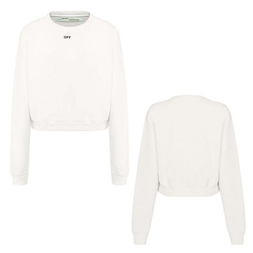 Off White Women's Logo Cropped Sweatshirt White 0110 150719210