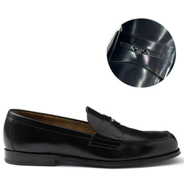 Prada Women's Brushed Leather Penny Loafers Black 2DB201FC000055F0002 150699770
