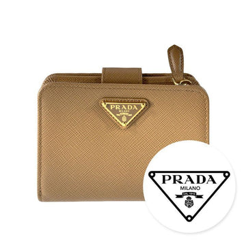 Prada Women's Safiano Triangle Logo Wallet Beige 1ML018 QHH F0018 Authentic 100% 150282512