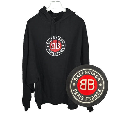 Balenciaga Men's BB Logo Hoodie Black 641679 TJV77 1000 Authentic 100% 150280612