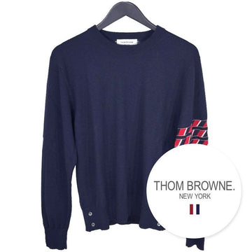 THOM BROWNE メンズロブスターウールニットネイビー MKA430B Y1002 415 正規品100% 150087588