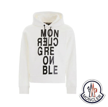 Moncler Women's Lettering Hoodie White 8001650 829EQ 001 149959670