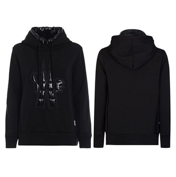 Moncler Grenoble Women's Logo Padded Neck Hooded T-Shirt 8250350 8099G 999 Authentic 100% 149959671
