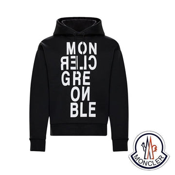 Moncler Men's Lettering Hoodie Black 8001650 829EQ 999 Authentic 100% 149959635
