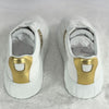 Versace Men's Metallic Tab Greca Leather Sneakers White/Gold DSU8404 1A01759 2W110 151075800 [P]