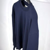AMI Men's Crew Neck Long Sleeve T-Shirt Navy 150284009 [P]