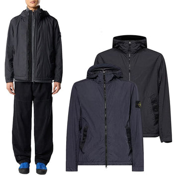 Stone Island 26SS Crinkle Effects Hooded Jacket 156137453