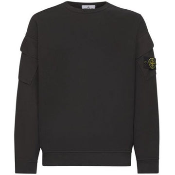 STONE ISLAND ブ brushedオーガニックコットンフリースレギュラーフィットクルーネックスウェットシャツ 150685907
