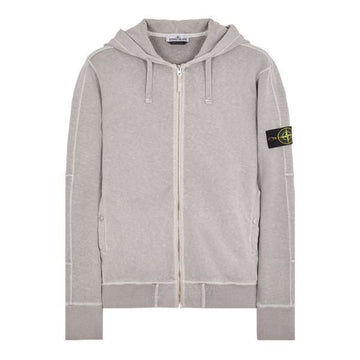 STONE ISLAND 63160 OLD Treatment Malfile Fleece Hooded Full-Zipper Sweatshirt_Regular Fit (801563160 V0164) 150521560