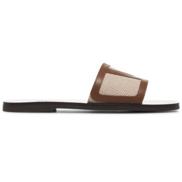 VALENTINO ビバ スーパースター キャンバスおよびナッパレザー スライドサンダル (6Y0S0J72 JHB ZS5 6Y2S0J72 ZS5) 146732158