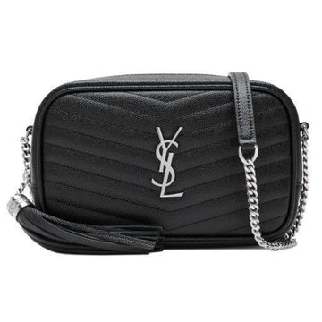 Saint Laurent Monogram Silver Tone Mini Camera Bag 612579 1GF02 1000 34097644