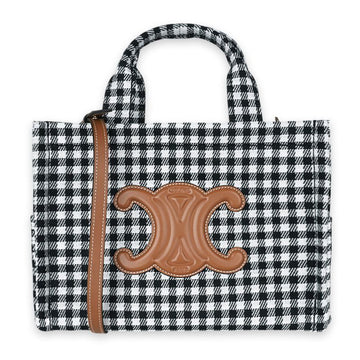 CELINE Taille Triumph Kleine Tote Tasche (Schwarz/Weiß) 199162FYQ 38AW 131368193
