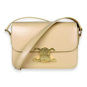 Celine Triofe Thin Calfskin Shoulder Bag (Oat Beige) 188423BF4 02EU 131226896