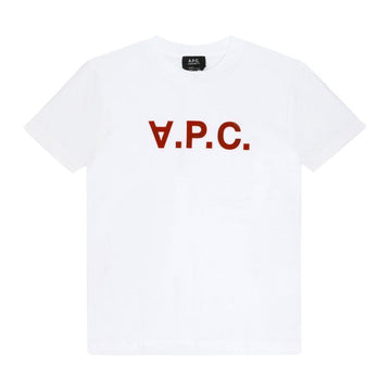 APC ILM BLANC/TERRACOTTA VPC ベルベット ロゴ スタンダード グランド ユニセックス 半袖 Tシャツ M26384 146832808