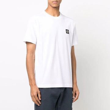 STONE ISLAND ロゴパッチTシャツ 101524113 A0001 49856377