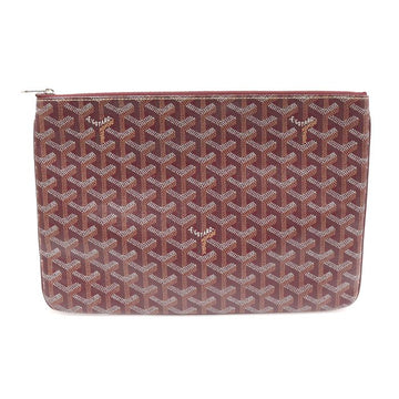 Goyard Burgundy Canvas Senat MM Clutch 156158226