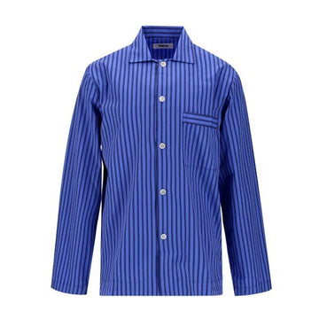 TEKLA Pyjama Popeline Boro Streifen langer Schlafanzug 156158401