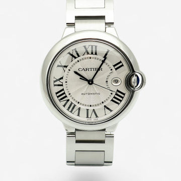 Cartier Ballon Bleu Watch Men's 42mm W69012Z4 Steel Automatic 2013 Warranty 156158903