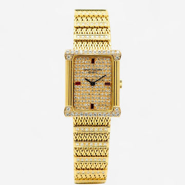 PATEK PHILIPPE レグレック 4633 ギリシャの女神 オリジナル ダイヤ フルパベ ヴィンテージ レディース ゴールドウォッチ 1980年代 156159007