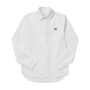 MAISON KITSUNE Hemd Foxkopf Patch Popeline Herrenhemd MM00409WC5010 101548736